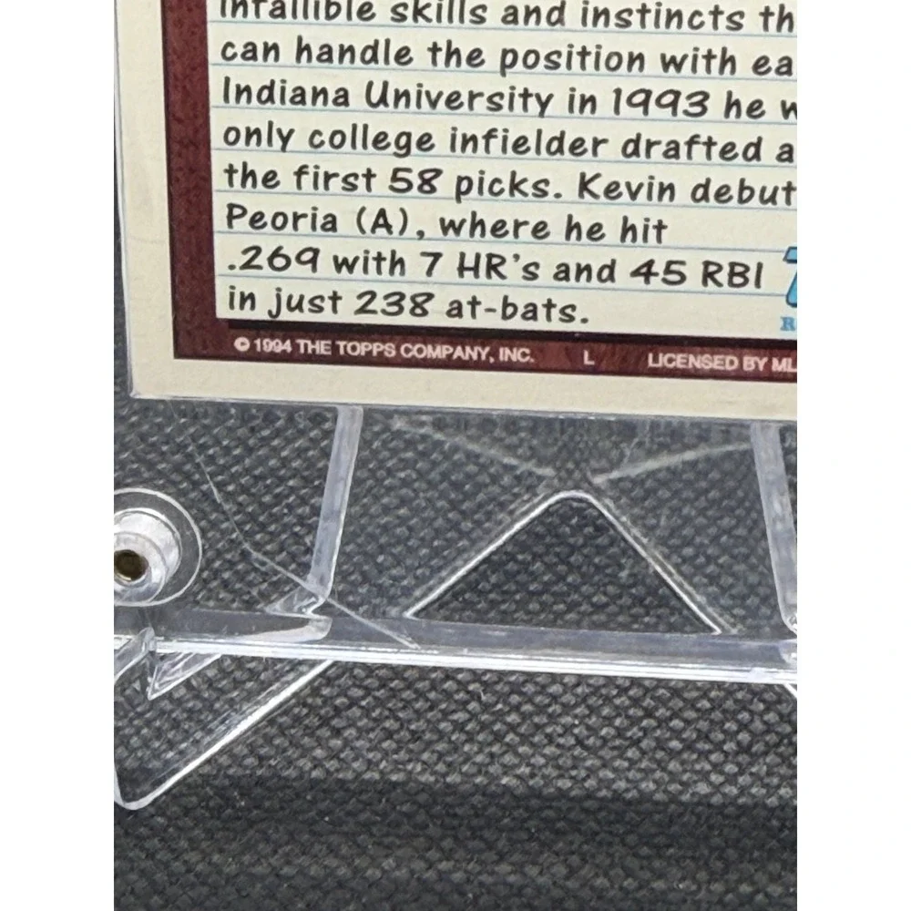 1994 Topps Kevin Orie 1993 Draft Pick Chicago Cubs Rookie Card 762